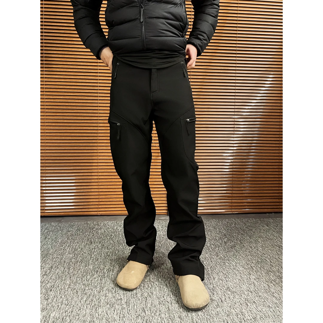 OwN 軍鸟神裤 秋冬美式户外运动保暖直筒多口袋拼接运动 加厚加绒