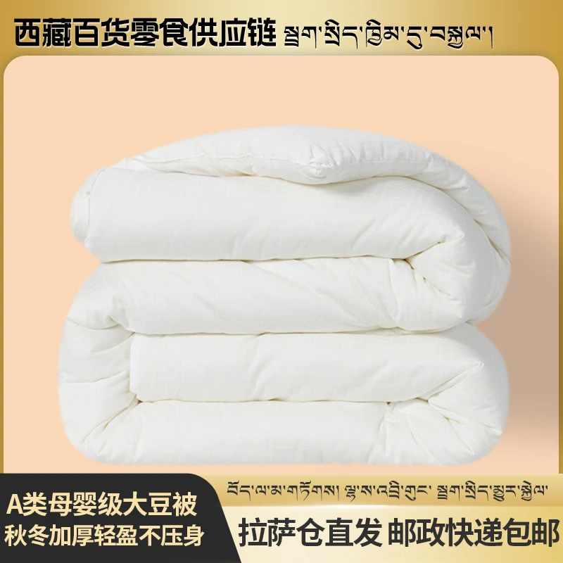 拉萨发货西藏包邮被子大豆被春秋轻薄保暖被芯学生秋冬被单人母婴