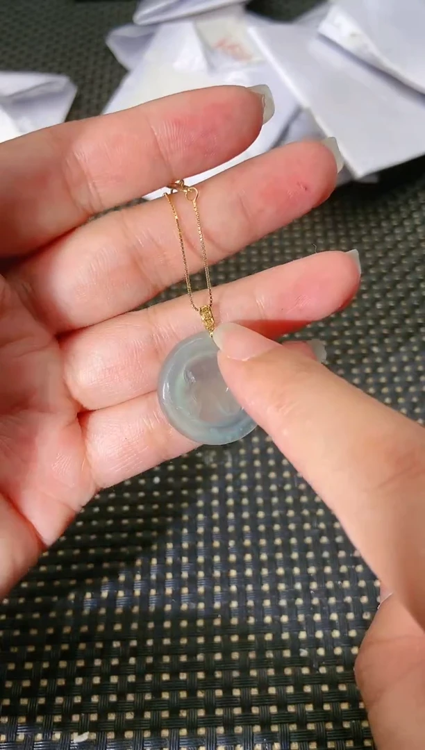 【闪购商品】翡翠吊坠(赠链)18K金镶嵌11111111