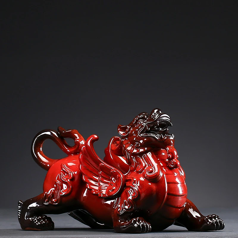 良恳陶瓷摆件貔貅客厅玄关电视柜酒柜装饰乔迁新居礼品搬新家礼物