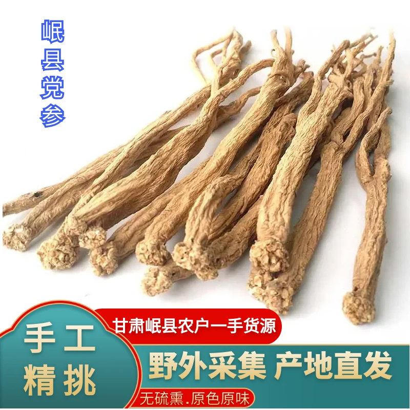 岷县野外采集老党参多年生无硫熏精选大条泡水煲汤炖肉滋补