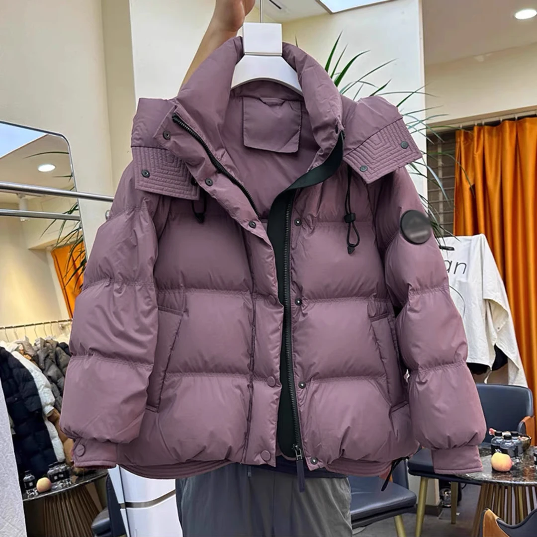 特大码300斤胖mm时尚宽松减龄百搭面包服女秋冬加厚保暖棉服外穿