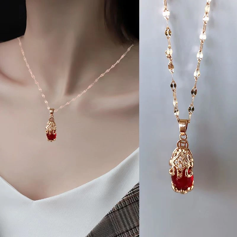 小众设计ins风貔貅项链女锁骨链个性百搭饰品