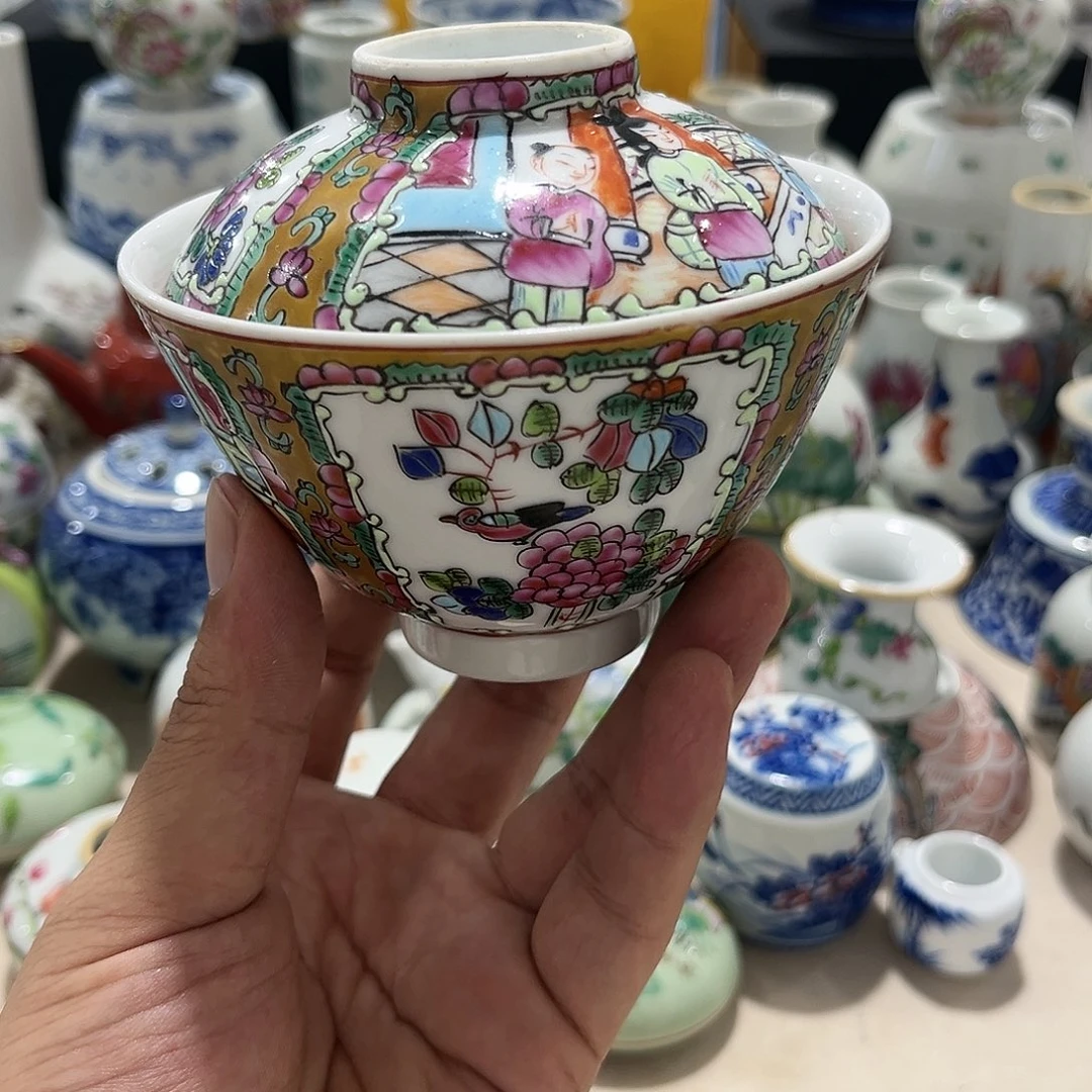 摆件摆件手绘瓷器处理