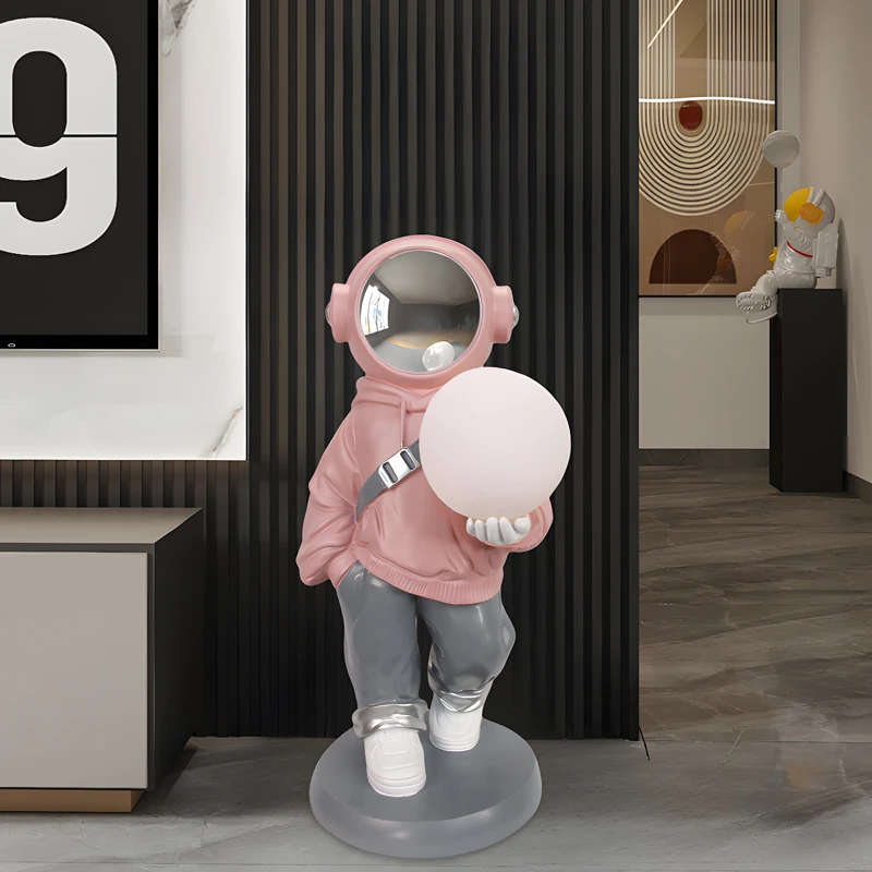 宇航员轻奢网红创意大型玄关卧室家居饰品可爱