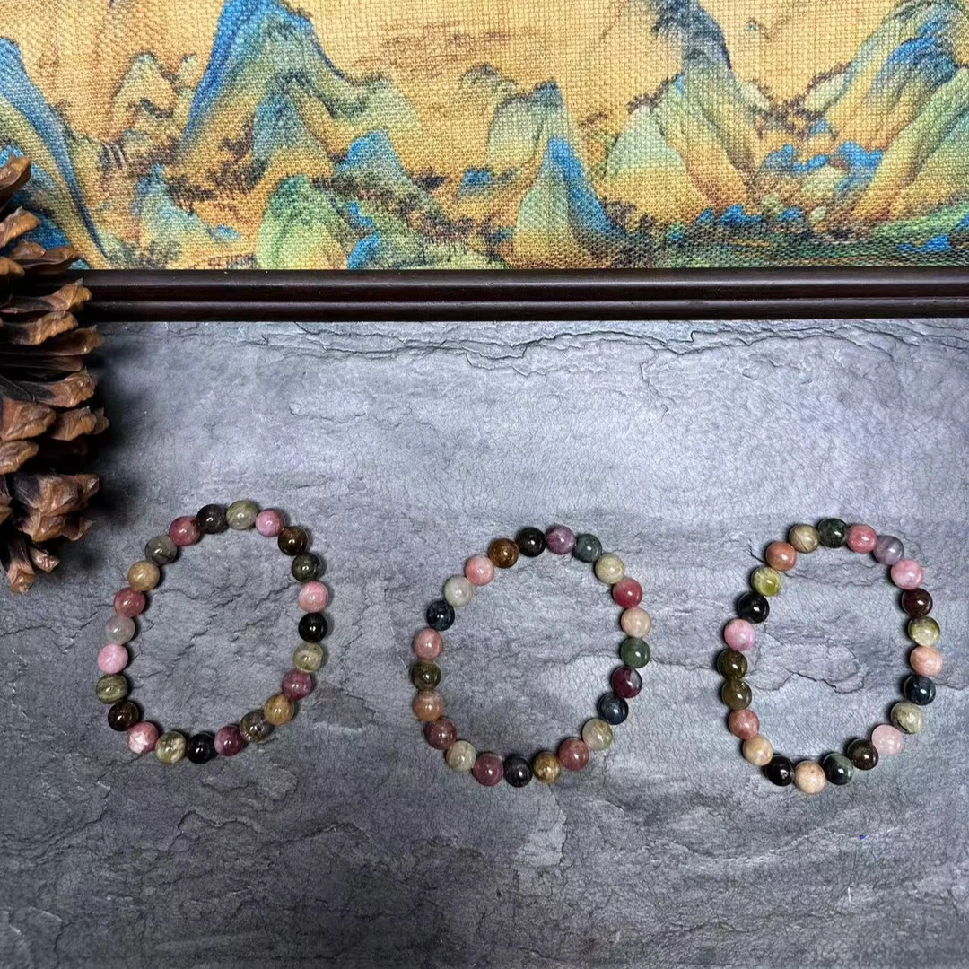 天然碧玺手串7.5-8MM  YB0510 （多样性，发其一）