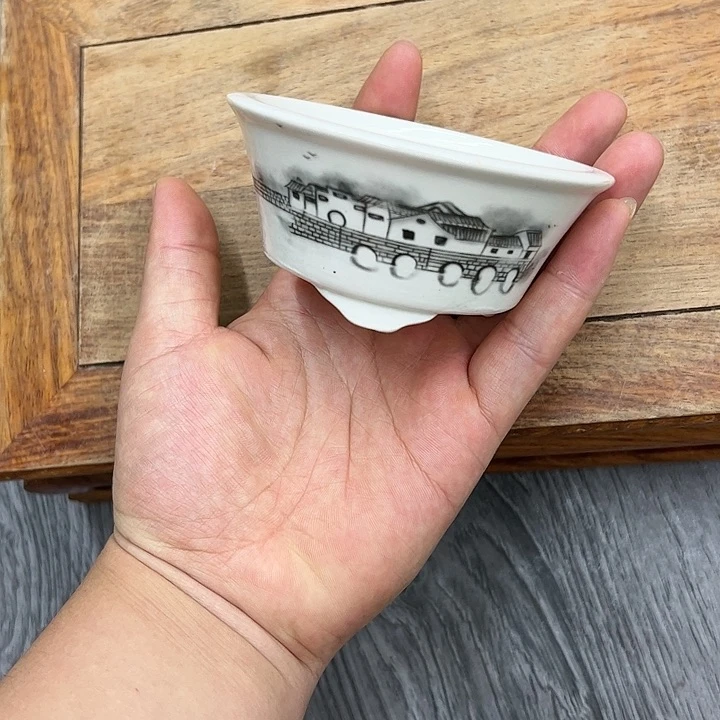 紫砂花盆391号瑕疵9/4cn