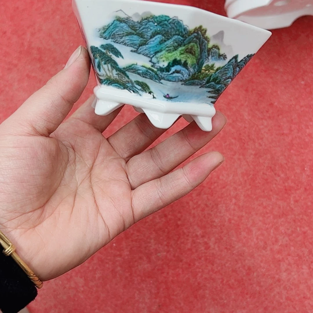 【闪购商品】紫砂花盆瑕疵小六方口11高5cm