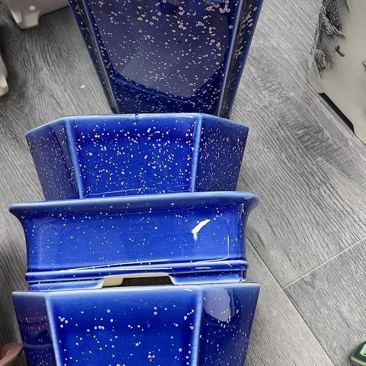 紫砂花盆桂**榨125号瑕疵4个处理介意勿拍