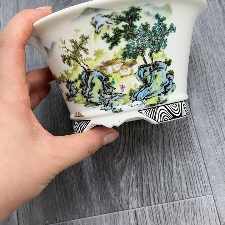紫砂花盆941号瑕疵15.5/8.5cm