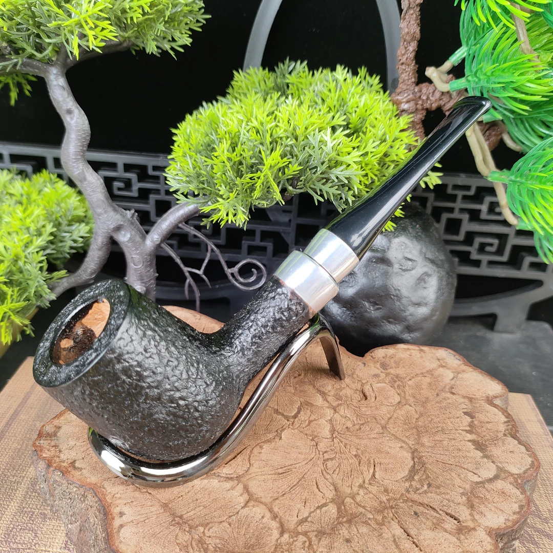 石楠木手工烟斗大撞球直斗9毫米孔道填草量3克抽吸时间60分钟