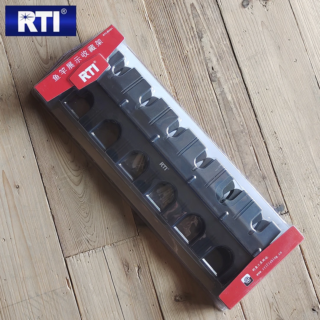【洋葱路亚】RTI鱼竿展示架摆放鱼杆架路亚竿墙壁固定收纳架渔具