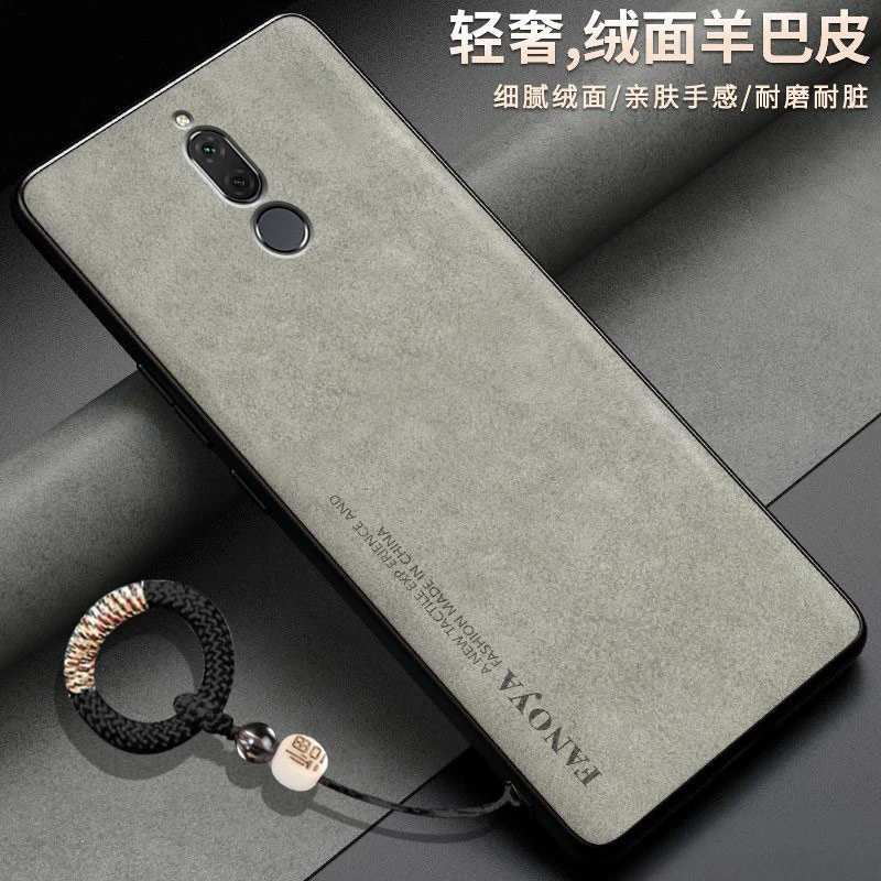 羊巴皮适用红米8手机壳M1908C3IE卡通浮雕潮男女个性硅胶女男福字