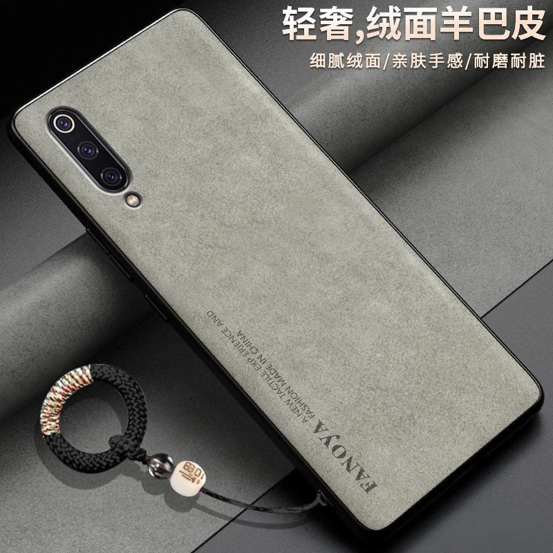 羊巴皮适用小米9手机壳M1902F1T软胶浮雕女硅胶可爱卡通新款福字