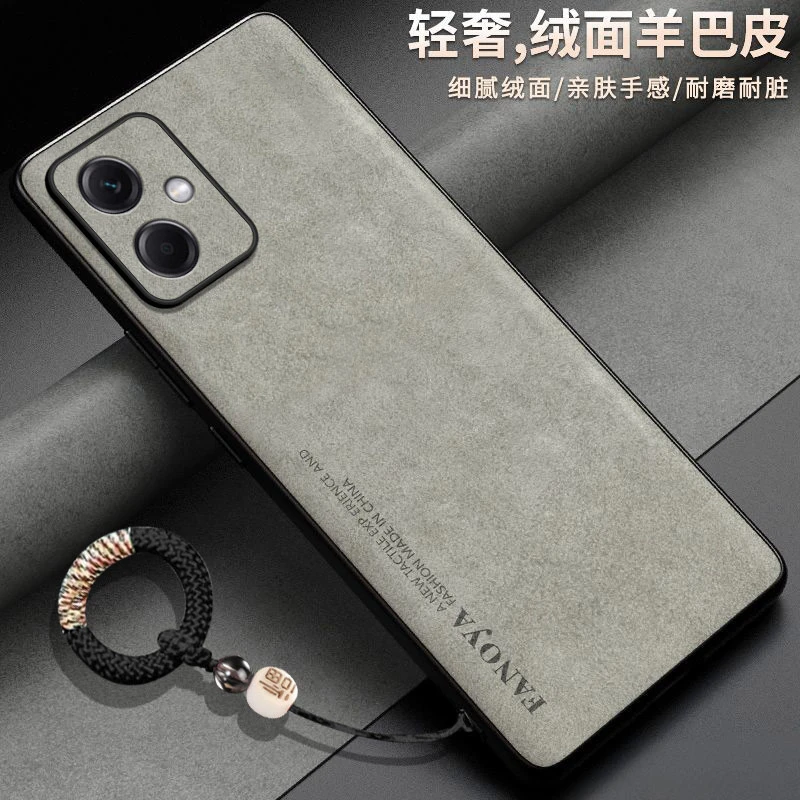 羊巴皮适用红米note12手机壳22101317C情侣硅胶商务可爱创意福字