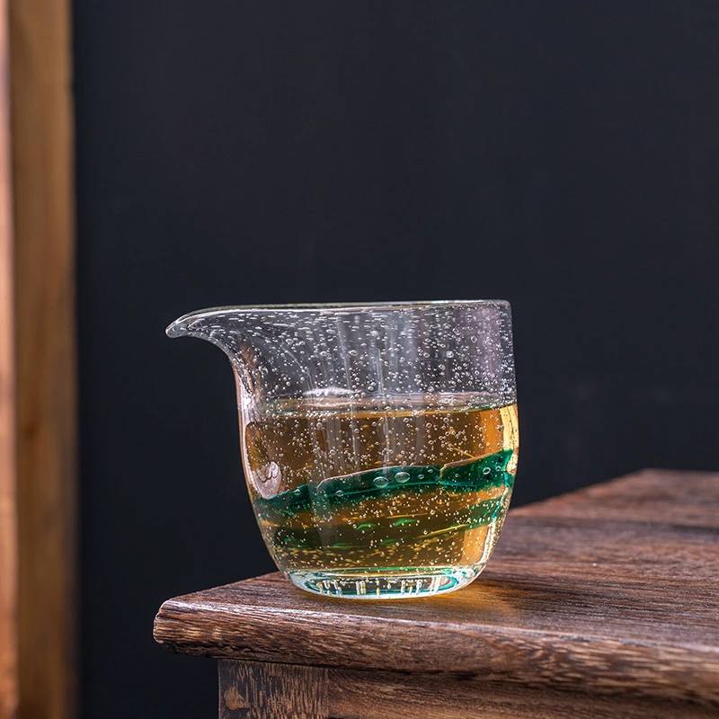 新款玻璃水晶公道杯高档高硼硅加厚耐热分茶器茶海单个功夫茶具
