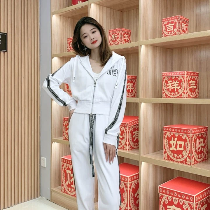 爱如潮涌 长袖秋冬时尚运动休闲 227C-09洋气连帽套装