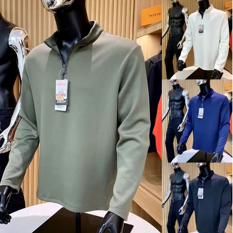 飞禽系列！秋冬男士半拉链都市机能立领空气层卫衣百搭舒 上衣