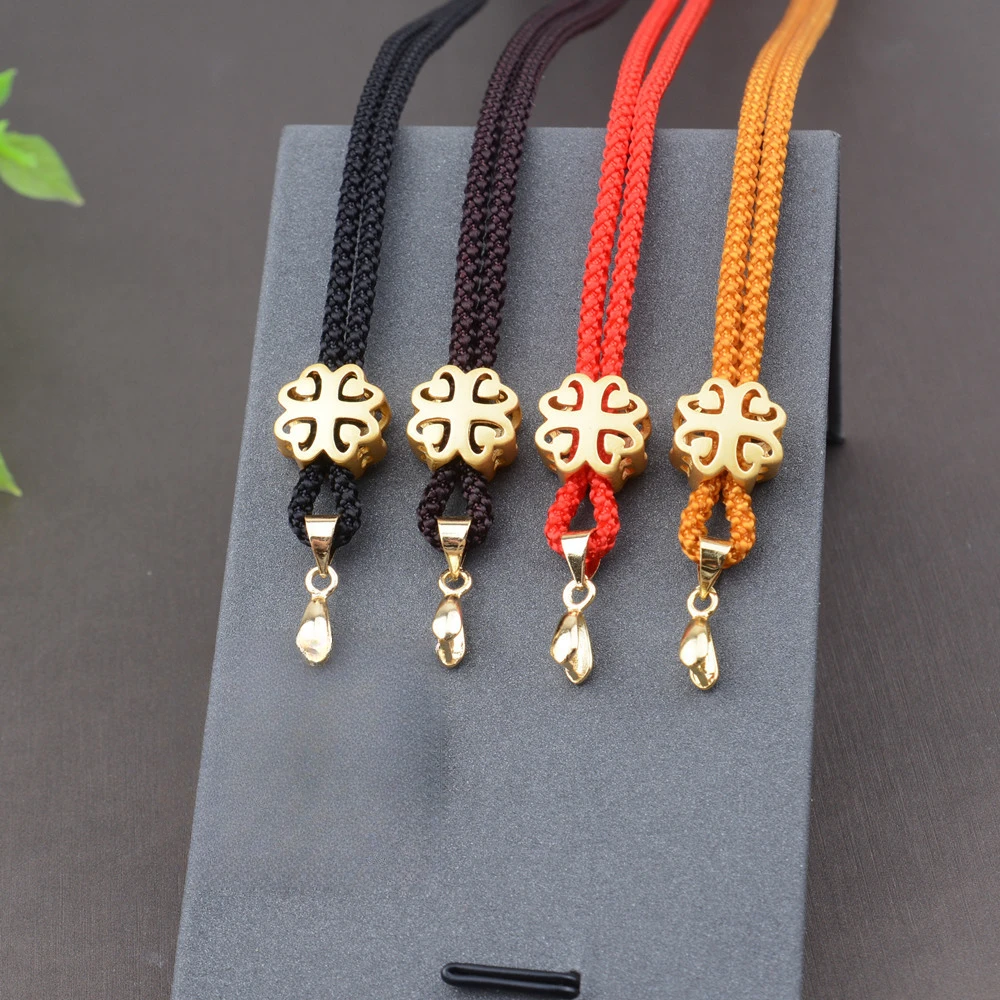 免绑吊坠挂绳男女项链绳子金镶玉貔貅挂件绳子女玉佩绳子吊坠挂绳