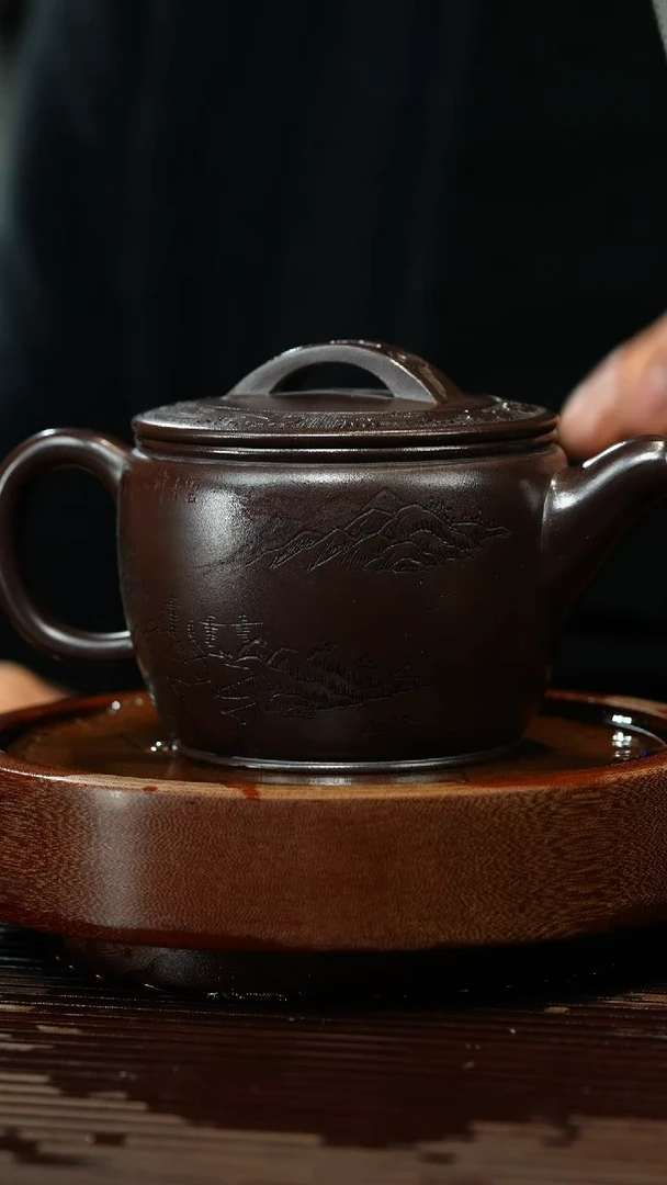 【闪购商品】紫砂茶壶p23石红汉瓦*王海东