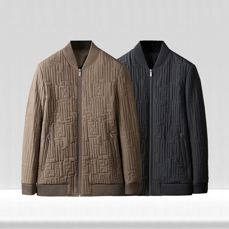 036-秋冬新款 男式棒球领外套夹克 宽松休闲 轻奢商务 23071