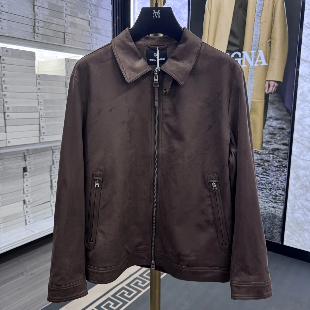 060-秋冬男式夹克 时尚翻领设计大码男士外套 A516