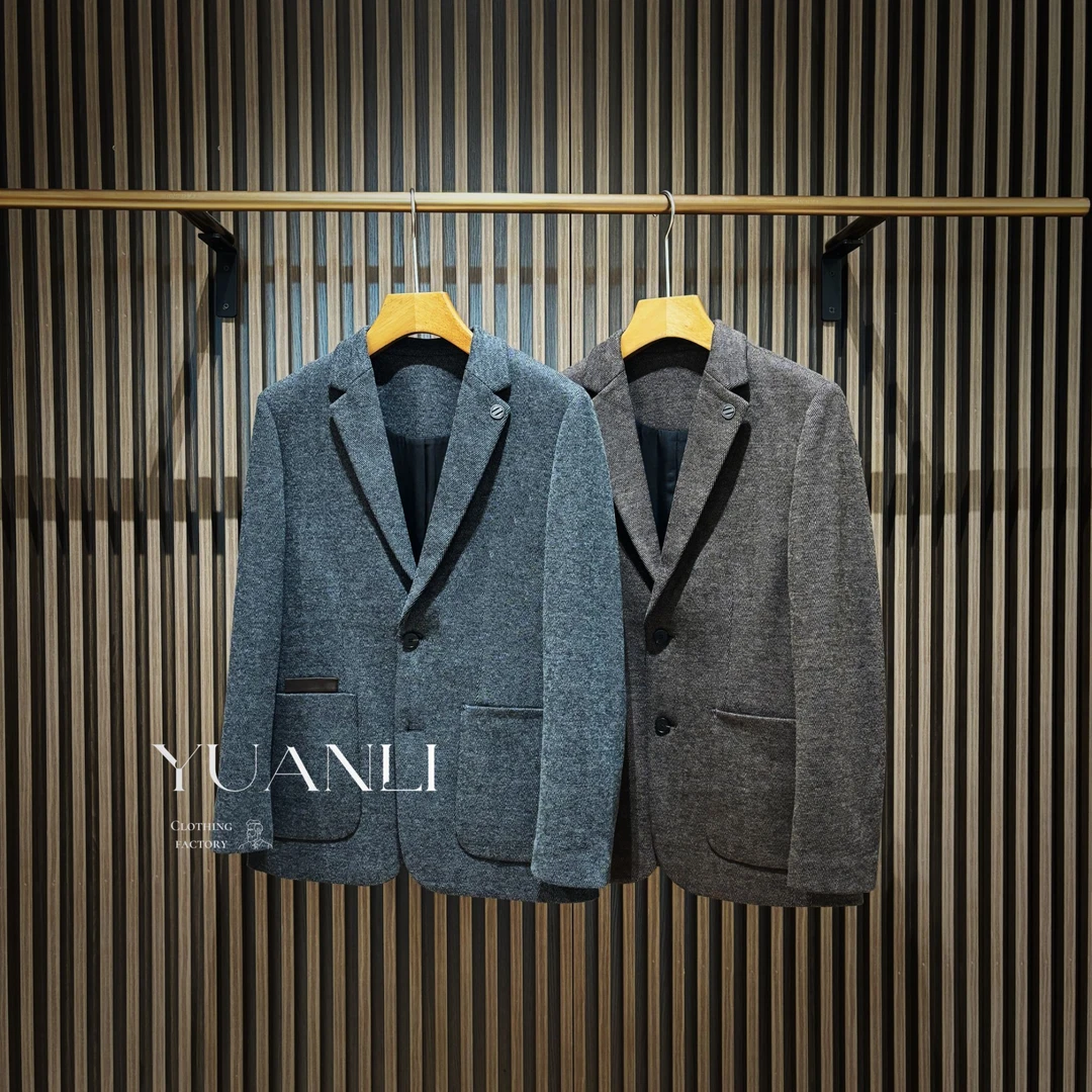 164-秋冬季新款西装 经典简约宽松时尚款商务羊毛西服 【A505】