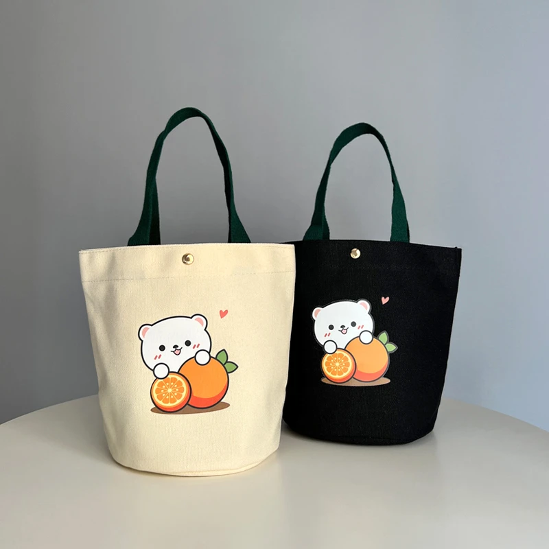 新款手提袋饭盒帆布包上班拎包便当简约外出上班族手提包妈咪包