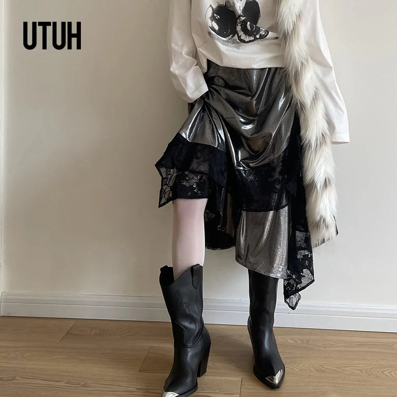【TO 1】UTUH 银色半裙 TUWFS2Q042