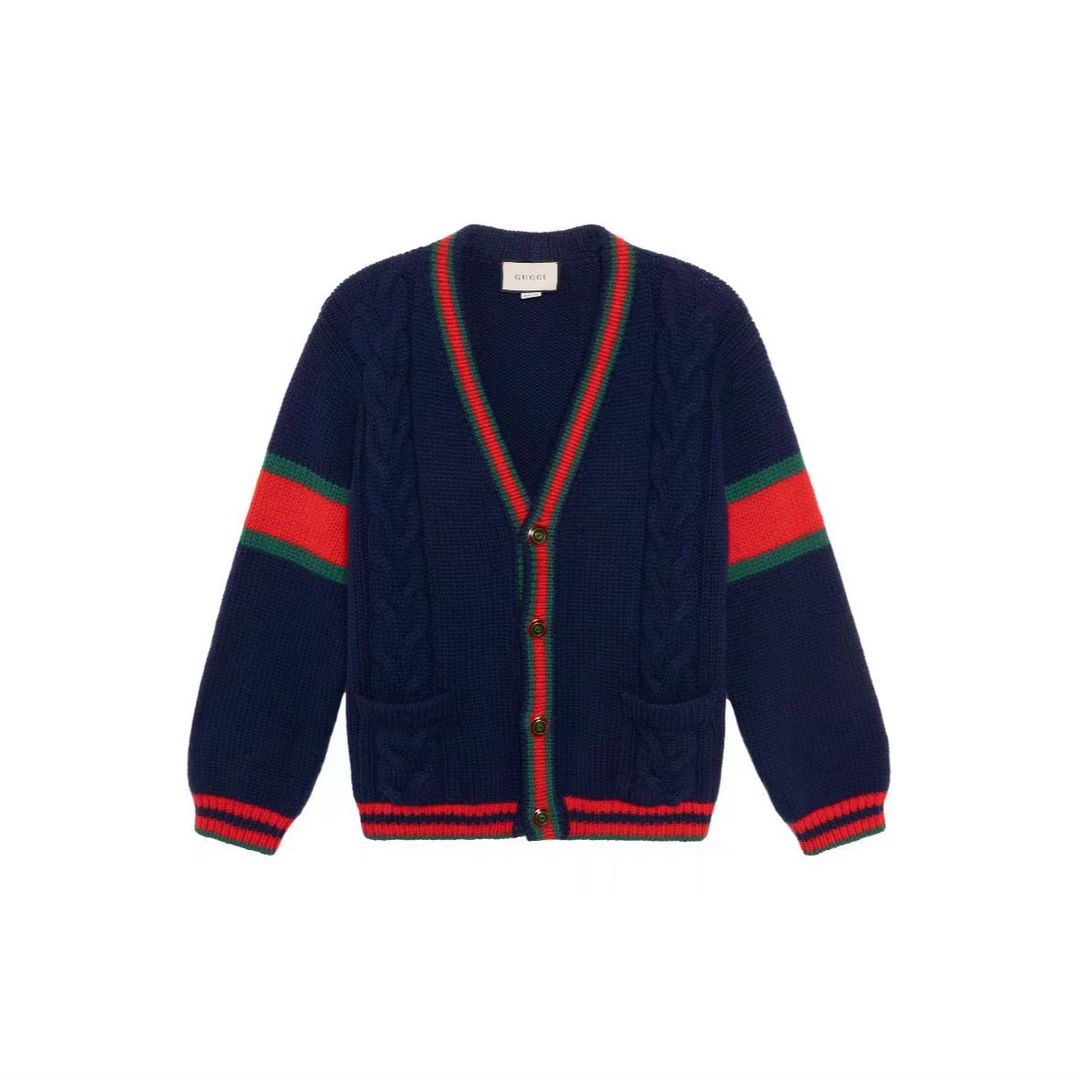 99新 GUCCI/古驰 女式开衫毛衣