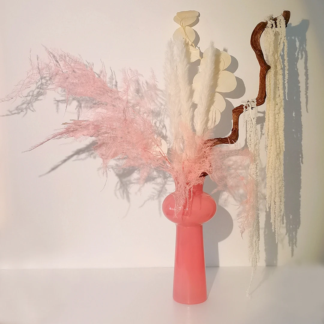 龙腾虎跃香妃粉 客厅摆件（永生干花）