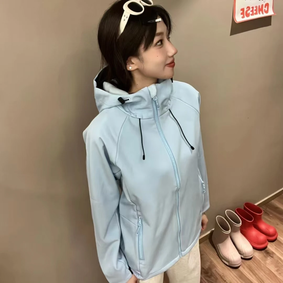 软壳冲锋衣女户外防风防水保暖外套男运动休闲加绒登山服装秋冬