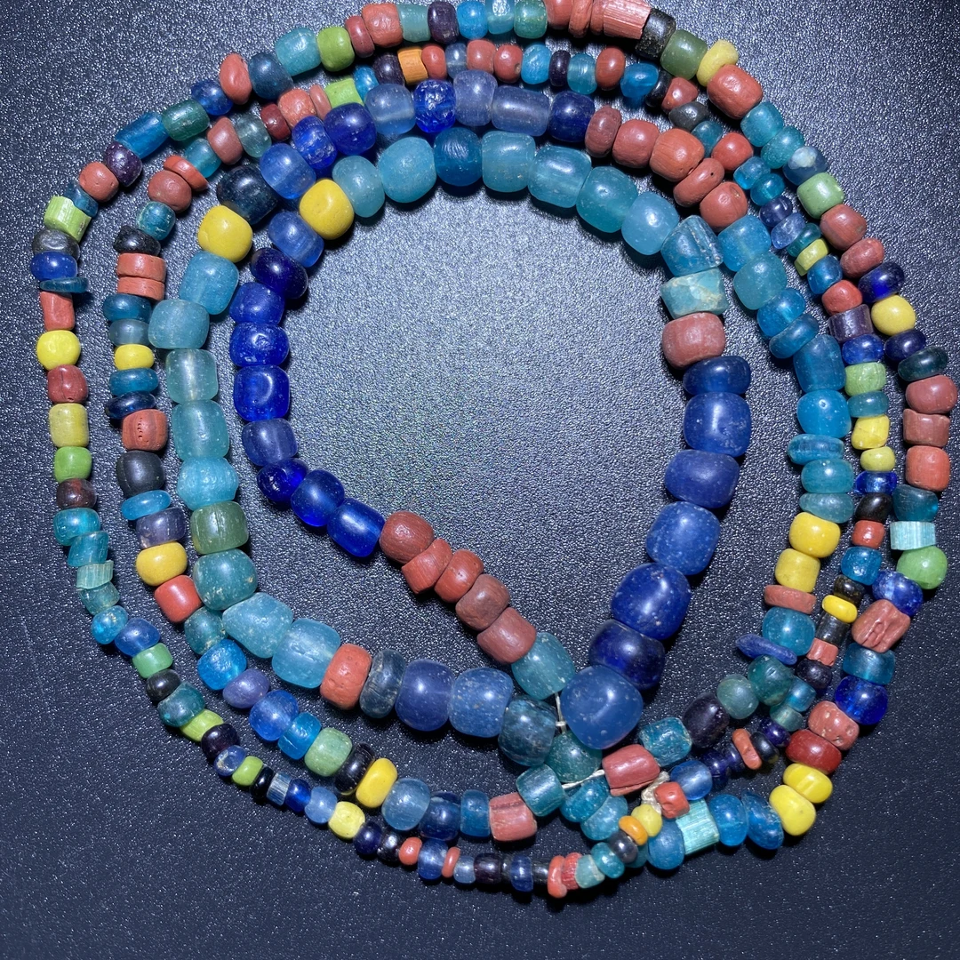 民族风时尚百搭彩色合浦琉璃项链