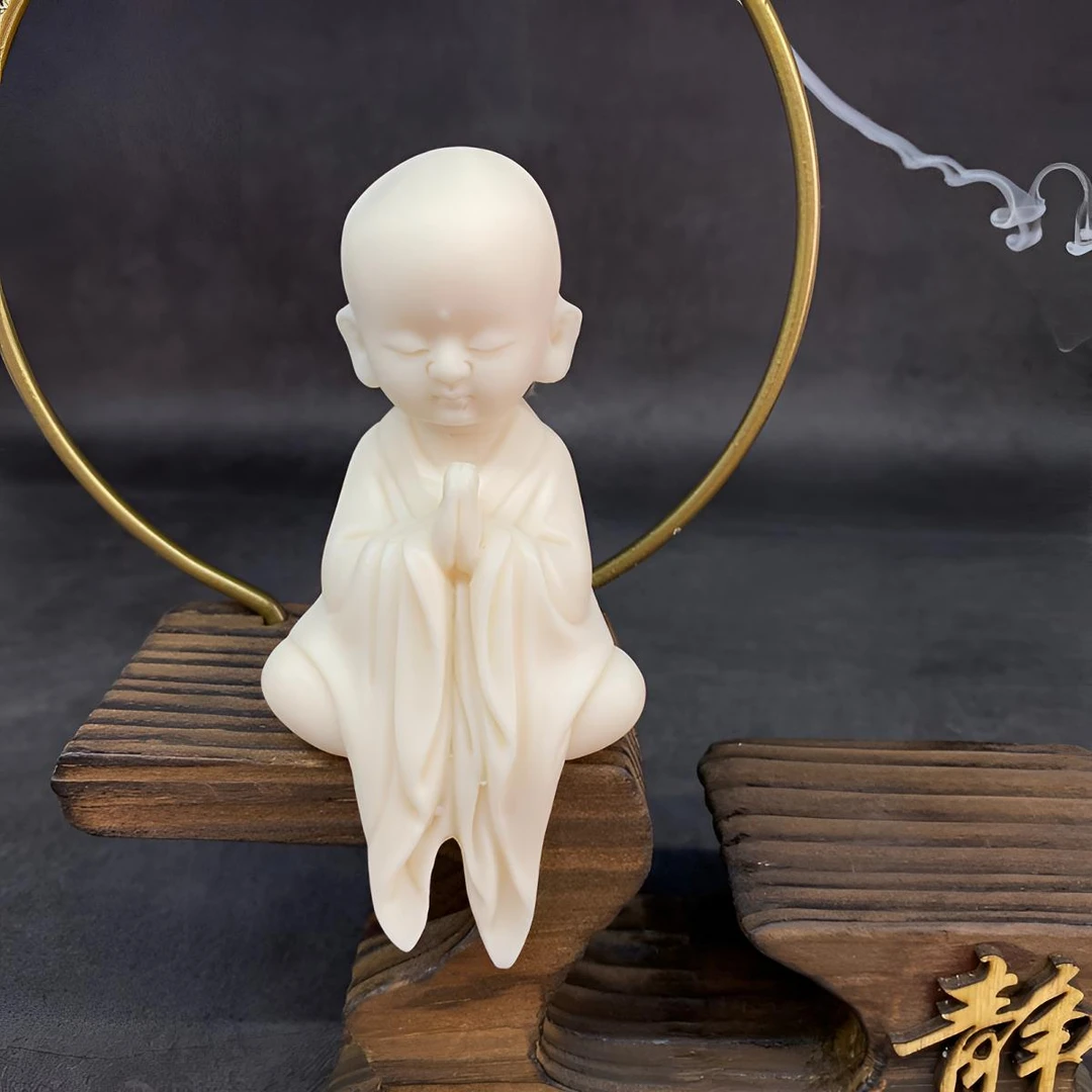 随缘阁象牙果雕刻可爱观自在观音菩萨玄关摆件装饰品创意手工艺品