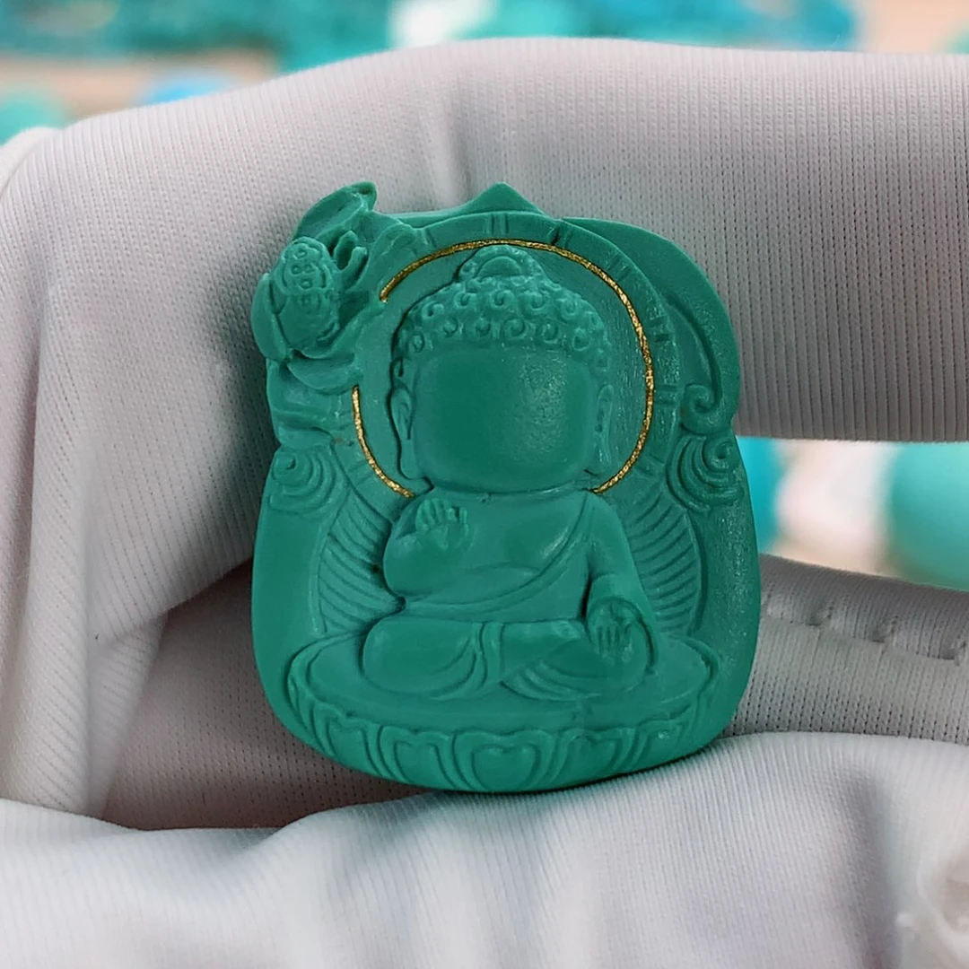 绿松石挂件未镶嵌