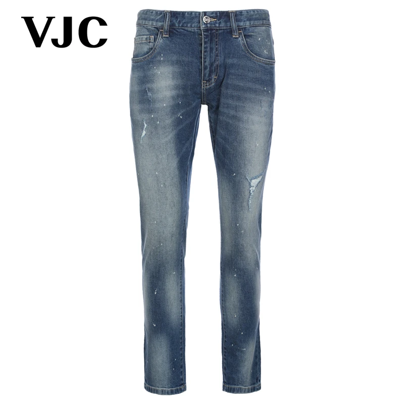 VVJC/威杰思夏季男装新款牛仔裤男士时尚B23BO2405