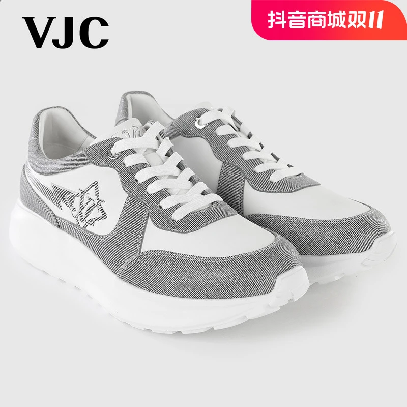 【专柜同款】VJC 夏季新款男鞋牛皮革透气休闲鞋 D24BW1749