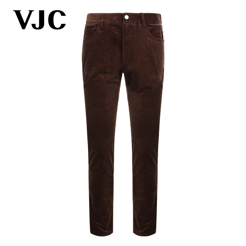 VJC/威杰思秋冬新款男装时尚保暖灯芯绒长裤休闲裤B23DP3536