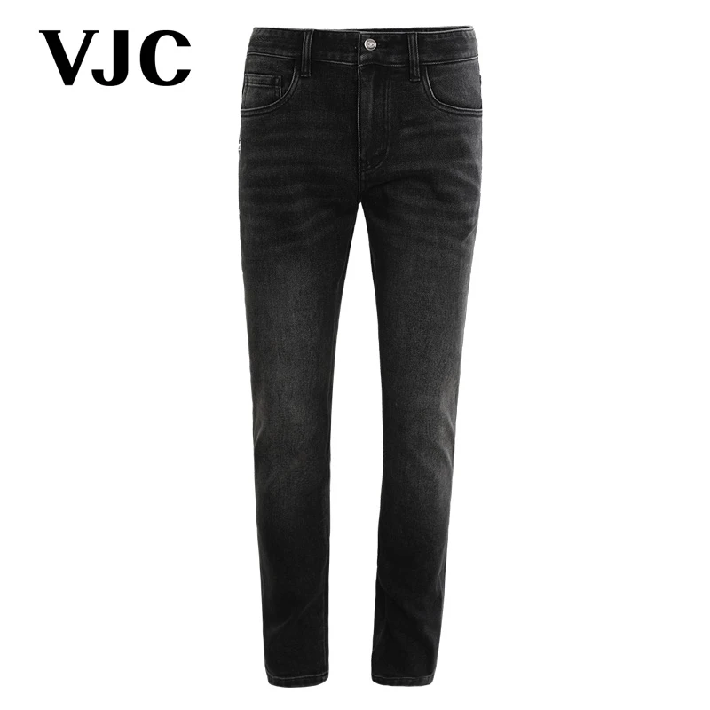 【专柜同款】VJC 秋冬新款男装牛仔裤小脚长裤时尚 D24DO3759