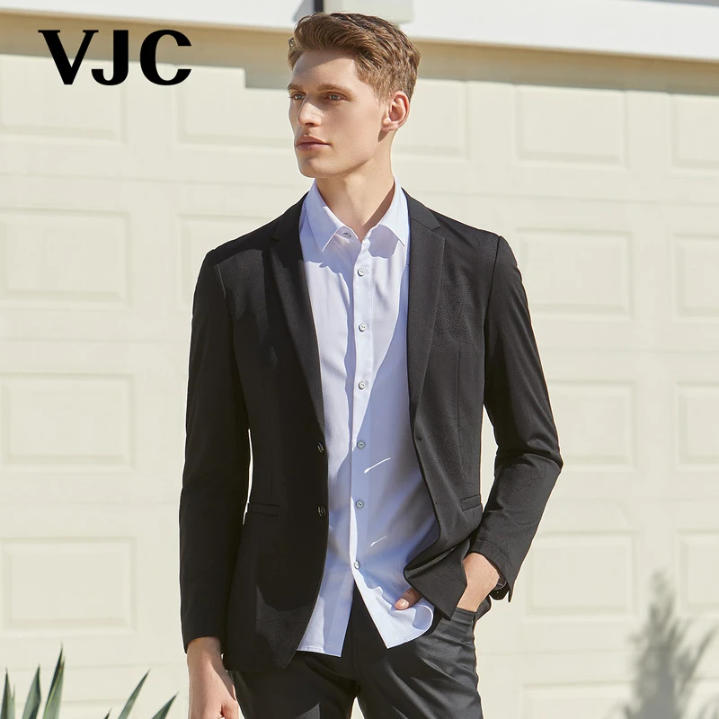 VJC/威杰思2023春夏男装新款商务西装休闲西服正装外套B22AH1609