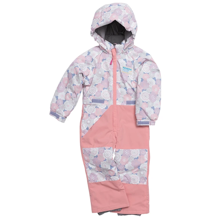 【90cm-120cm 儿童连体】小童滑雪服女男童加棉保暖防风连体雪服