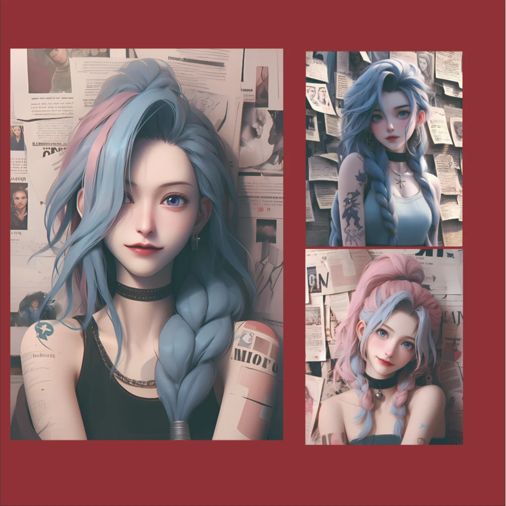 《金克丝三联PVC》客厅卧室装饰画40*60+30*30*2