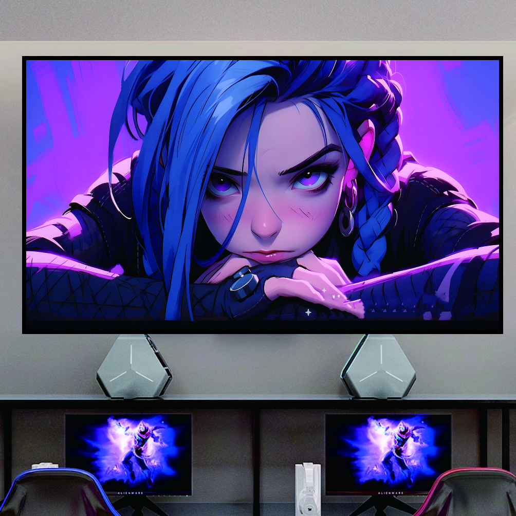 《金克丝嘟嘟嘴》客厅卧室装饰画40-80-pvc