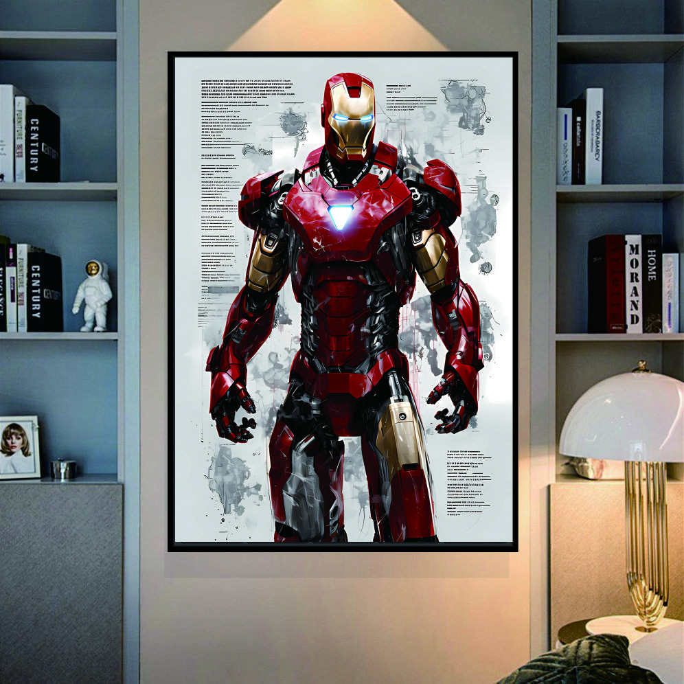《钢铁侠》现代动漫装饰画L-145-40-60