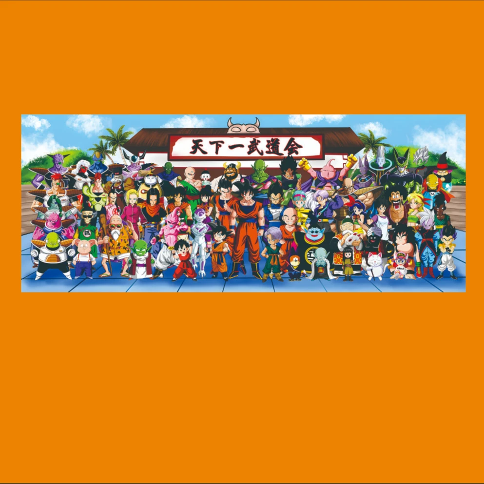 龙珠合集天下第一武道大会装饰画 50*100铝合金