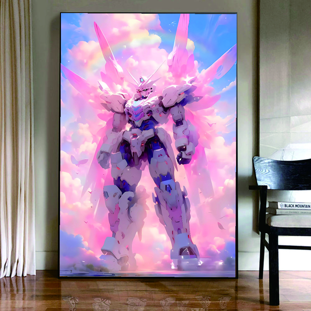 粉红高达PVC30*40高清晶瓷装饰画