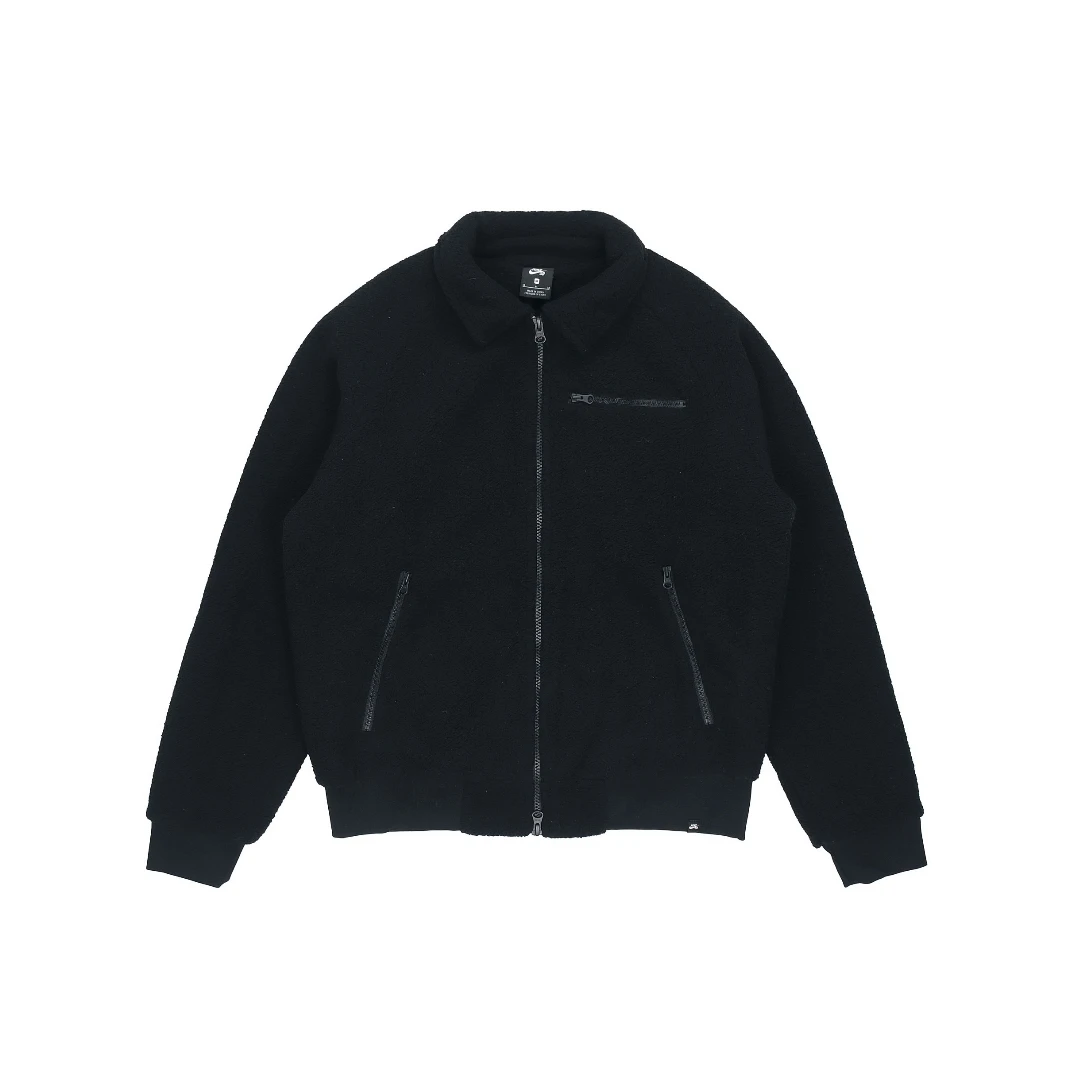 【鉴真】有修复痕迹 NikeSB男子纯黑羊羔毛棉衣DM0873-010