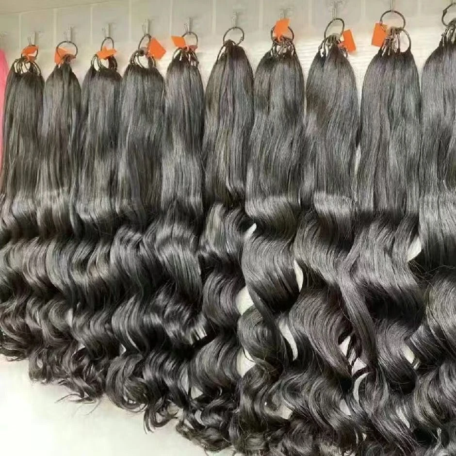 越南发大波浪卷发批发二代羽毛接发真发无痕接发羽毛单束接头发