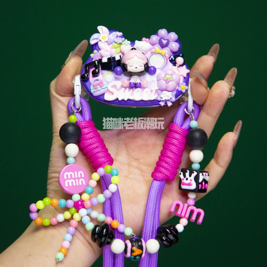 明款正版萌粒重工奶油手机背夹现货拆封