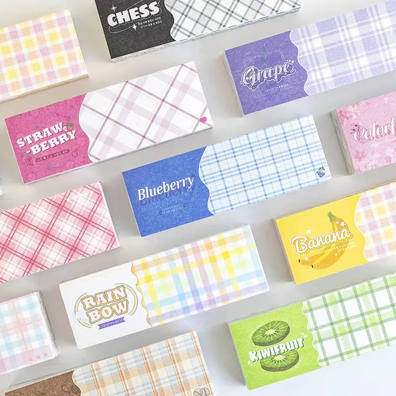 白色打底胶带，格子便签分装，小麻薯便签分装